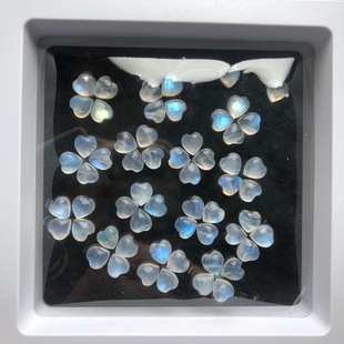 Blue Moonstone Heart Ring Face 6mm Heart Ring Face Ketang Manufacturer Wholesale