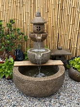 ����ͥԺ��ʽ�M��ˮ���f�~���̨ʯ�^ʯ������ˮ�۔[����ˮ�쾰