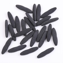 批发眼影棉头海绵头乳胶眼影刷头化妆棉棒黑色小号眼影棉量大价优