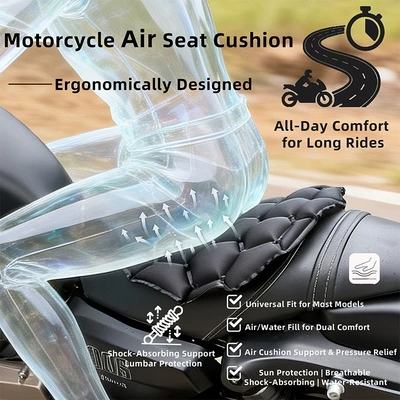 Cushion, Shock-Absorbing and Breathable, Soft and: Motorcycle cushion