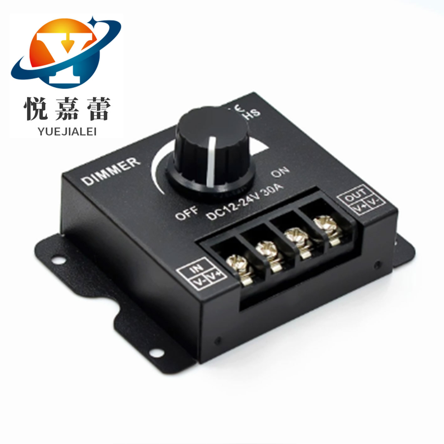led调光器 软硬灯条灯带调光器亮度调节器 DIMMER 旋钮12V/24V30A