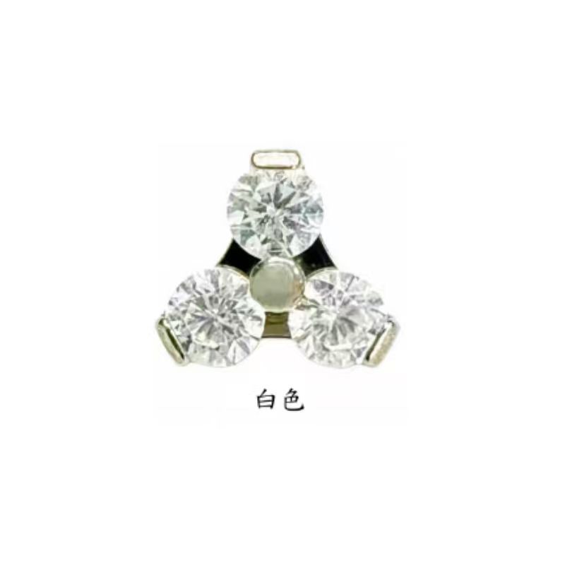 F136 Titanium Alloy Clover Zircon Earrings G23 Titanium New Multi-Color Ear Hole Maintenance Earrings Jewelry Head detail image 10