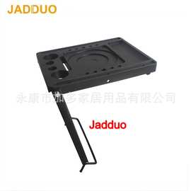 定制贴标伸缩梯配件铁制小平台人字家用多用途折叠梯多功能置物架