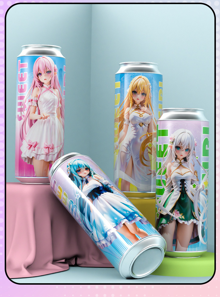 Manual Male Masturbation Cup with Suction Base, TPE Sleeve, Colorful Jar Design — detail image 26