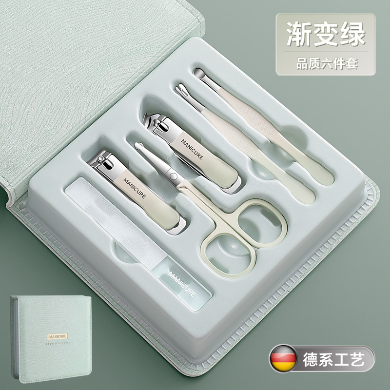 Nuevas herramientas de manicuría convenientes, cortadoras de uñas de regalo, cortadoras de uñas de acero inoxidable, un conjunto completo de pinzas de uñas profesionales