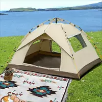 Travel automatic windproof handheld tent for camping