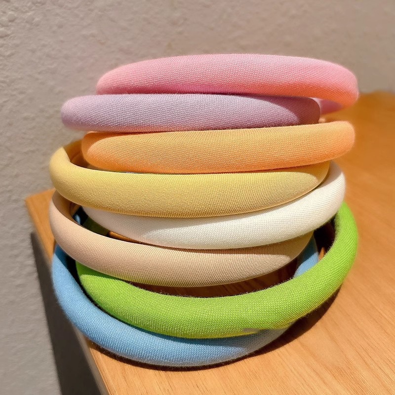 Niña fuera de la cabeza de color, banda de cabello infantil, banda de cabello de bebé, banda de cabello de cráneo alto, tarjeta de cabello de lavado facial