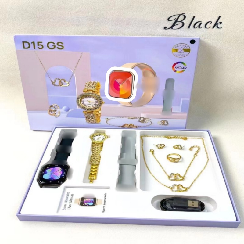 Cross-Border Smart Watch D15 Gs for Men and Women, Multi-Functional Bluetooth Call, Sports Step Counter, Huaqiangbei Watch Foreign Trade
