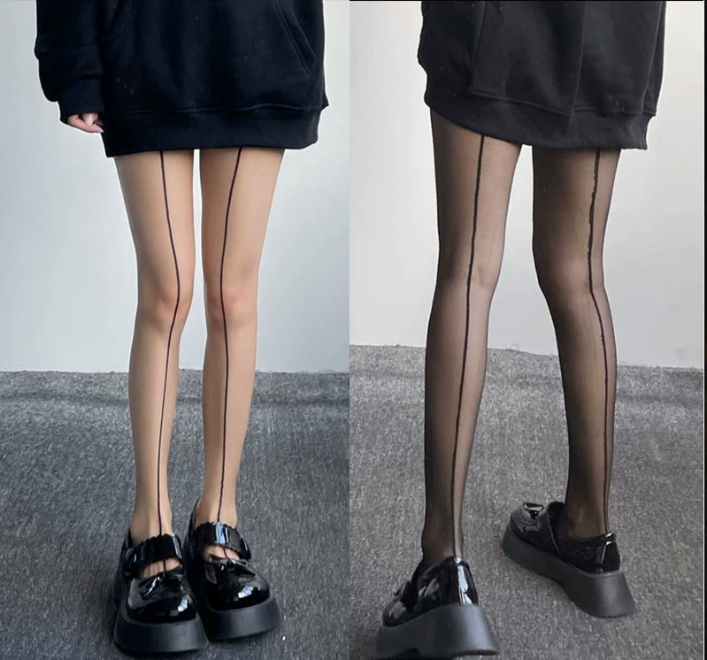 Носите вертикальные чулки до и после