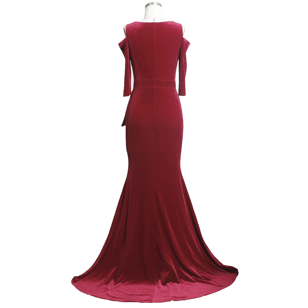 Women Clothing Spring Summer Slim Fit Off Shoulder Evening Dress