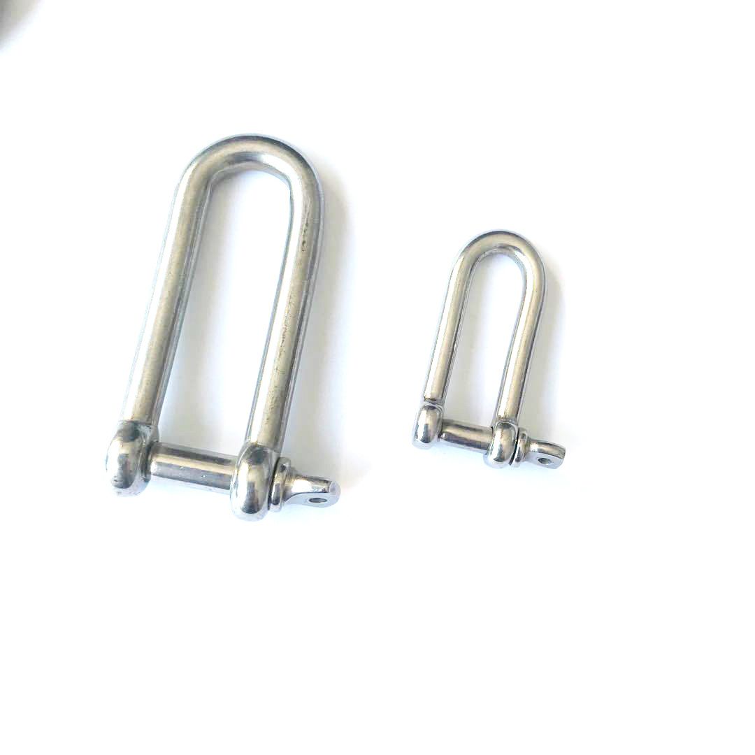 长D卸扣 不锈钢304 316 长直卸扣   船用五金锁具起重连接扣