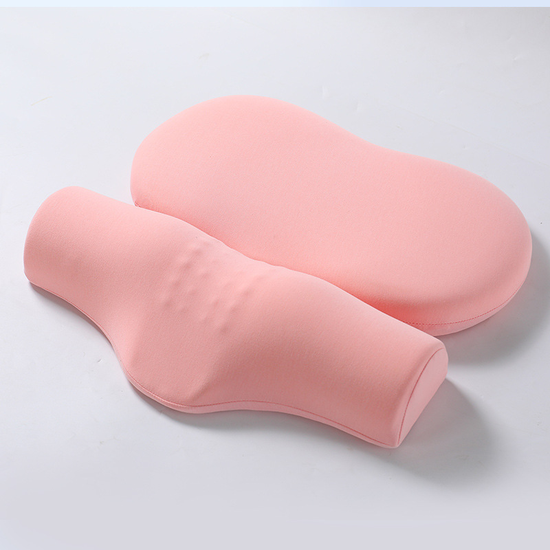 Tianzhu 면 라이트 핑크 견인 베개(세트)