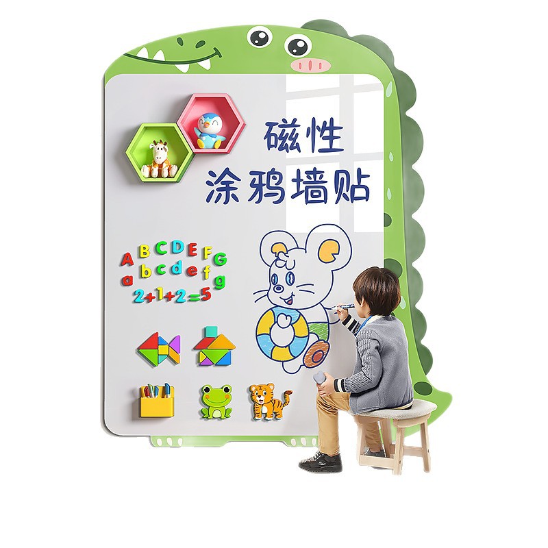 Pegatinas de pared de pizarra para niños Enseñanza en el hogar Pegatinas de graffiti Dibujo Tablero magnético Pizarra pequeña borrable Tablero de escritura Tablero de dibujo