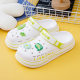 Internet Celebrant New Couple Cave Shoes Men's and Women's Korean-style Hollow Cartoon Baotou Half-drag Outer Wear Thick-soled Garden Shoes
