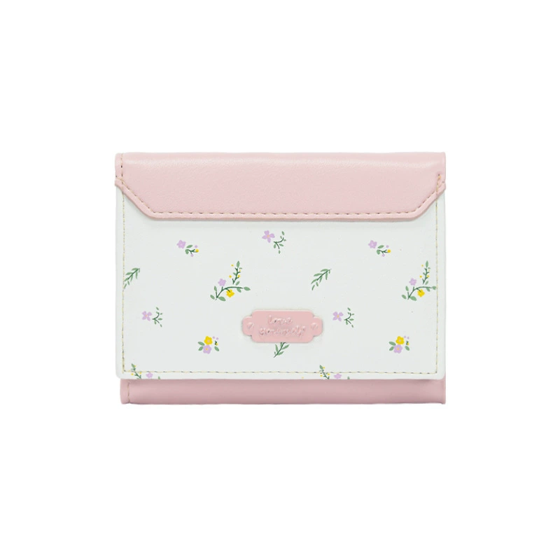 Wallet, thin Korean style compact wallet, 10.8 × 8.8 × 2.5 cm, multi-color options