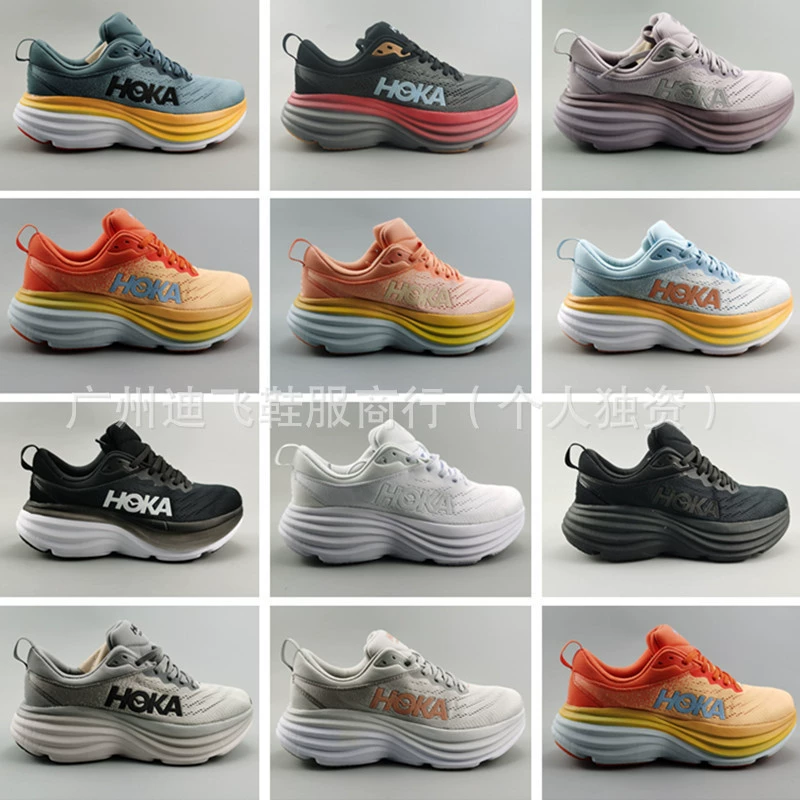 Иностранная торговля HOKA ONE 8 беговые кроссовки Bondi8 легкие, легкие, амортизация, износостойкие марафонские кроссовки