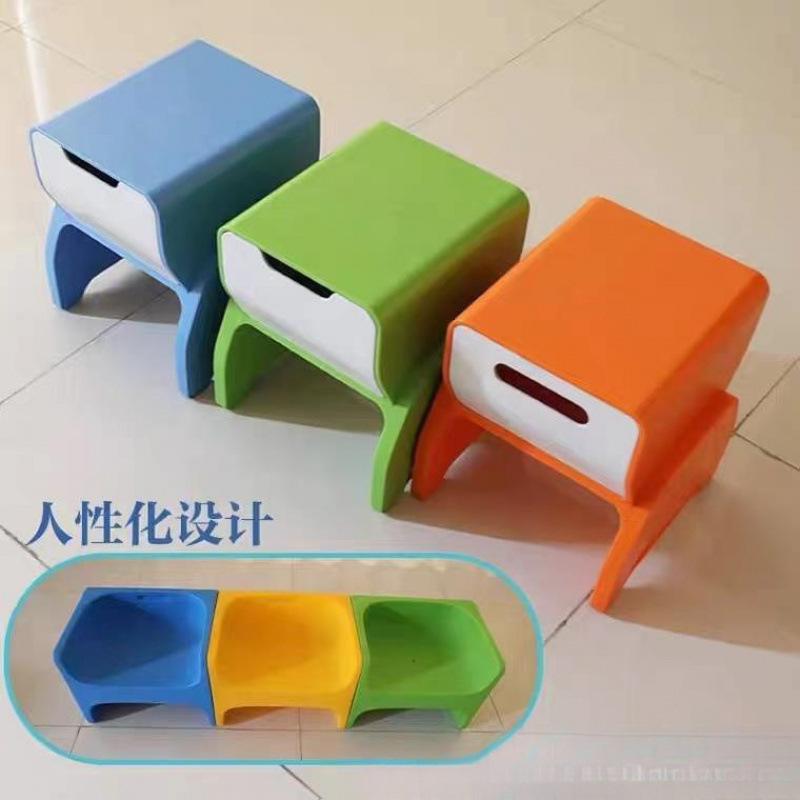 Multifunctional Music Stool Building Block Stool Plastic Injection Molding Hexahedral Music Classroom Drawer School Activity Large Pile Dezhuzhu