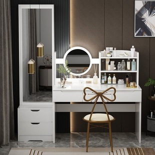 Light Luxury Dressing Table Storage Cabinet Integrated Bedroom Modern Simple Small Apartment Normcore Popular Ins Style Makeup Table