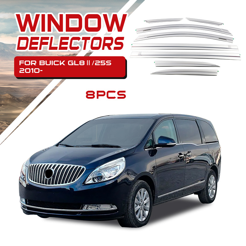 Tenxinrui es adecuado para Buick GL8 lluvia escudo aivia grasa cabeza pescado ventana lluvia ceja modificado platino lluvia escudo