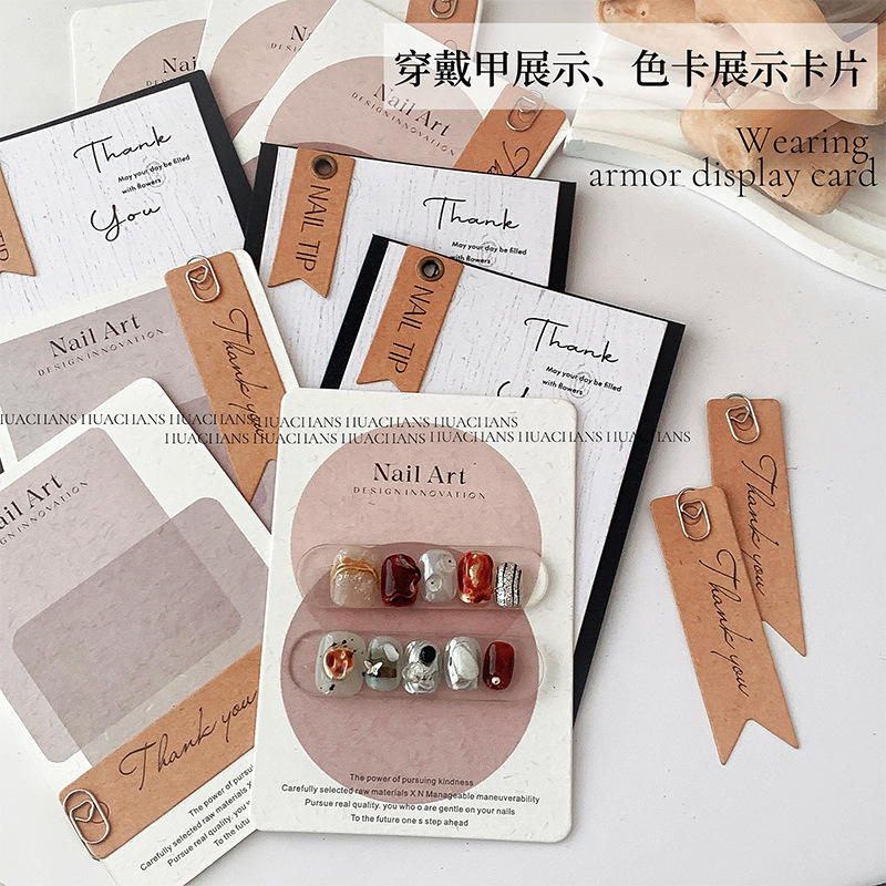 Instagram-Style Nail Art Display Card, High-End Luxury Background Card, Storage Packaging Color Card, Photography Props