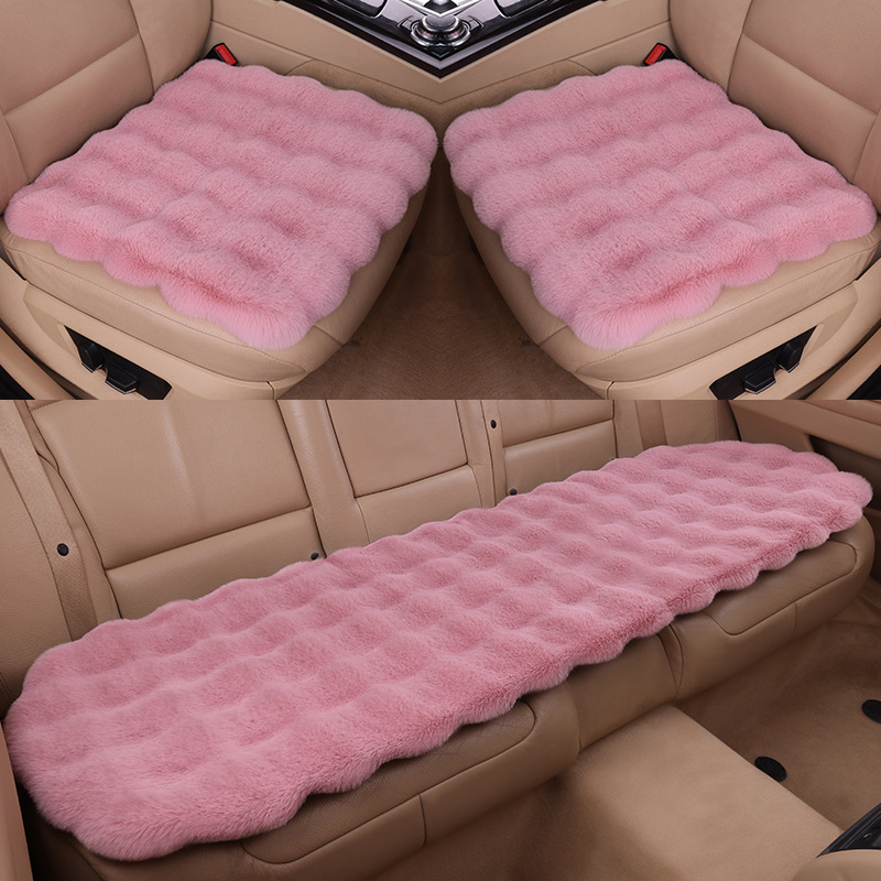 車のクッション冬の泡ウサギのぬいぐるみのクッションの3つのセットの全車のシートの車載のクッション|undefined
