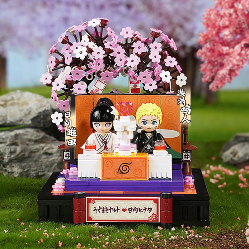 Naruto Third-Party High Building Blocks Minifigures Naruto Sasuke Kakashi Obito Assembled Toys