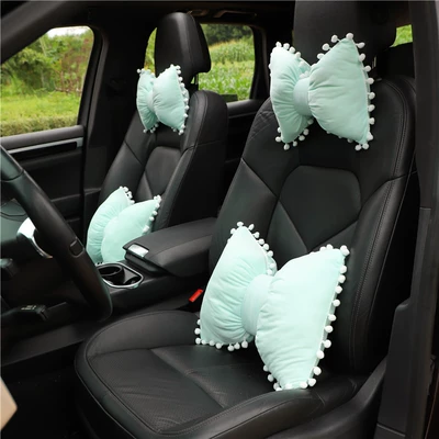 plush comfortable skin-friendly car: Headrest