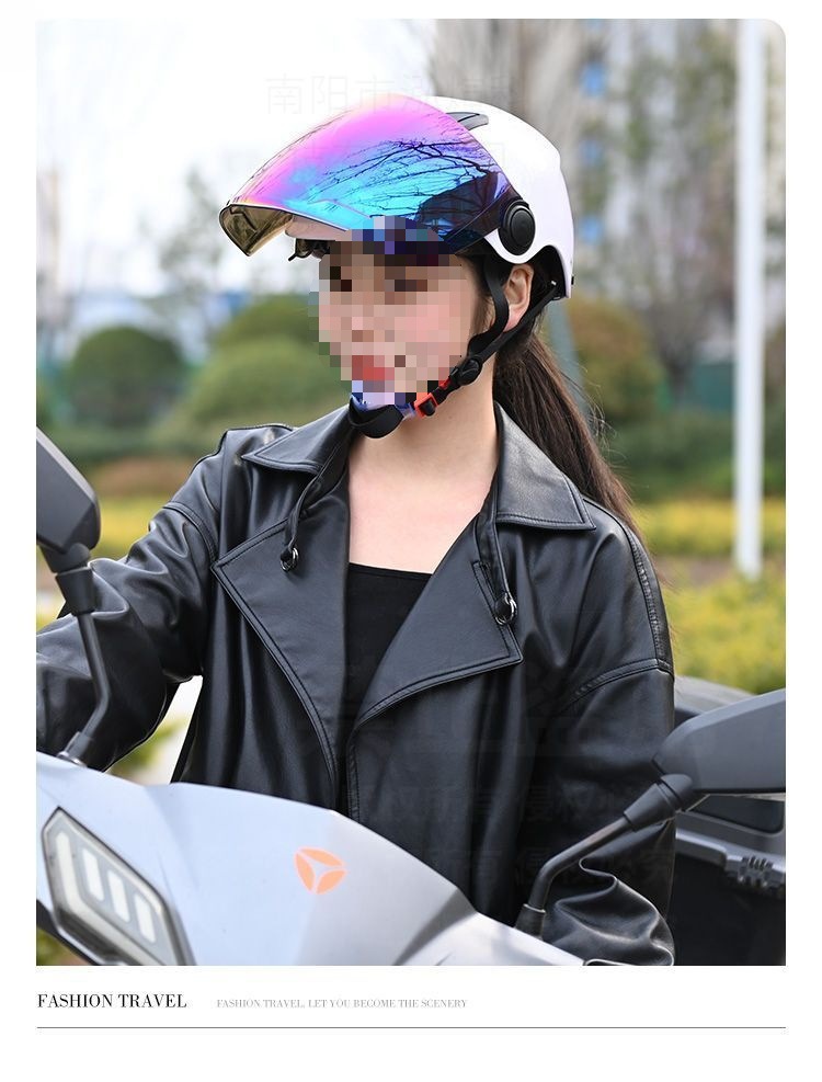 Helmet Women's Electric Vehicle Sunscreen Breathable Summer UV Protection