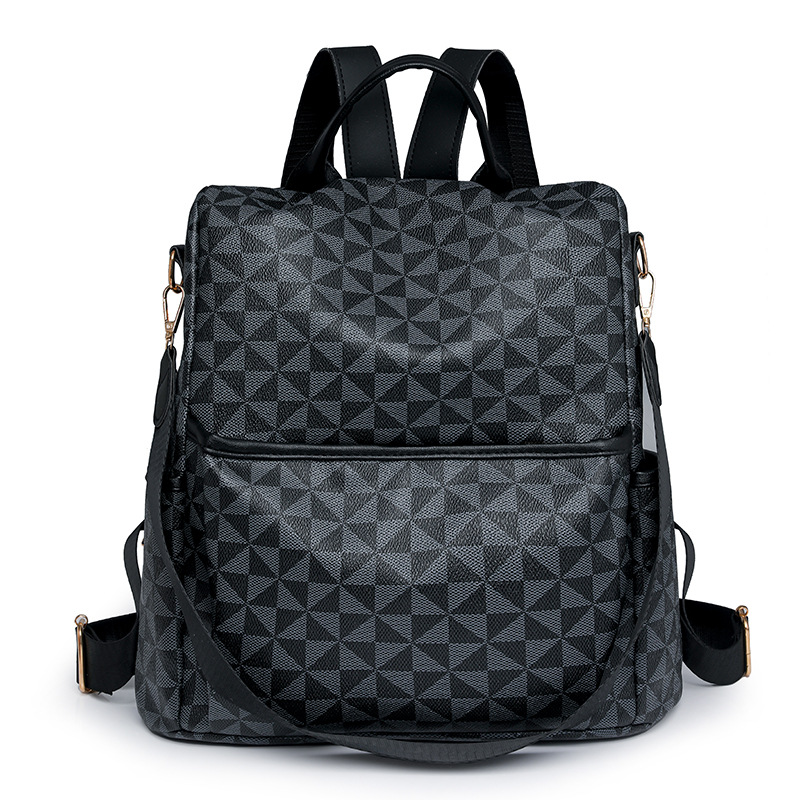 Mochila de viaje para mujeres 2024 nueva mochila de moda de gran capacidad, mochila retro al aire libre