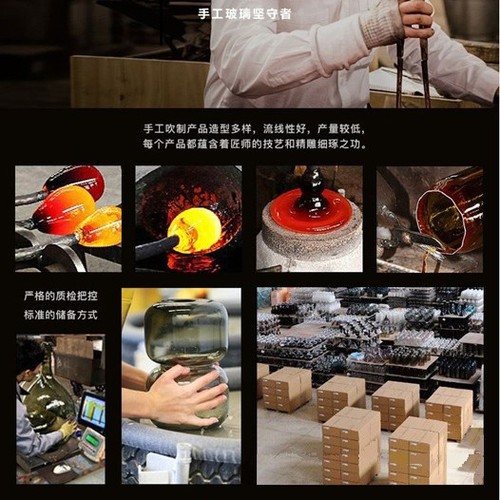 Glass vase high-end set, Instagram-style high-end home decoration small vase
