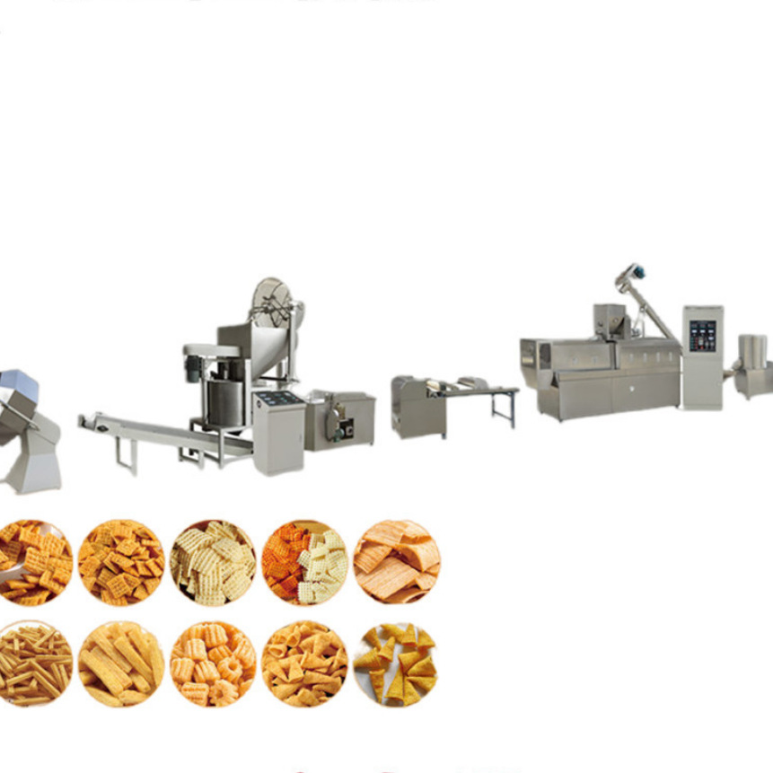 全自动65型不锈钢锅巴麻花生产线 油炸休闲食品机器负责安装调试