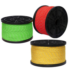 Camping tent reflective rope outdoor canopy windproof fixing pull rope 50 meters drying clothes tying rope woven rope 3MM