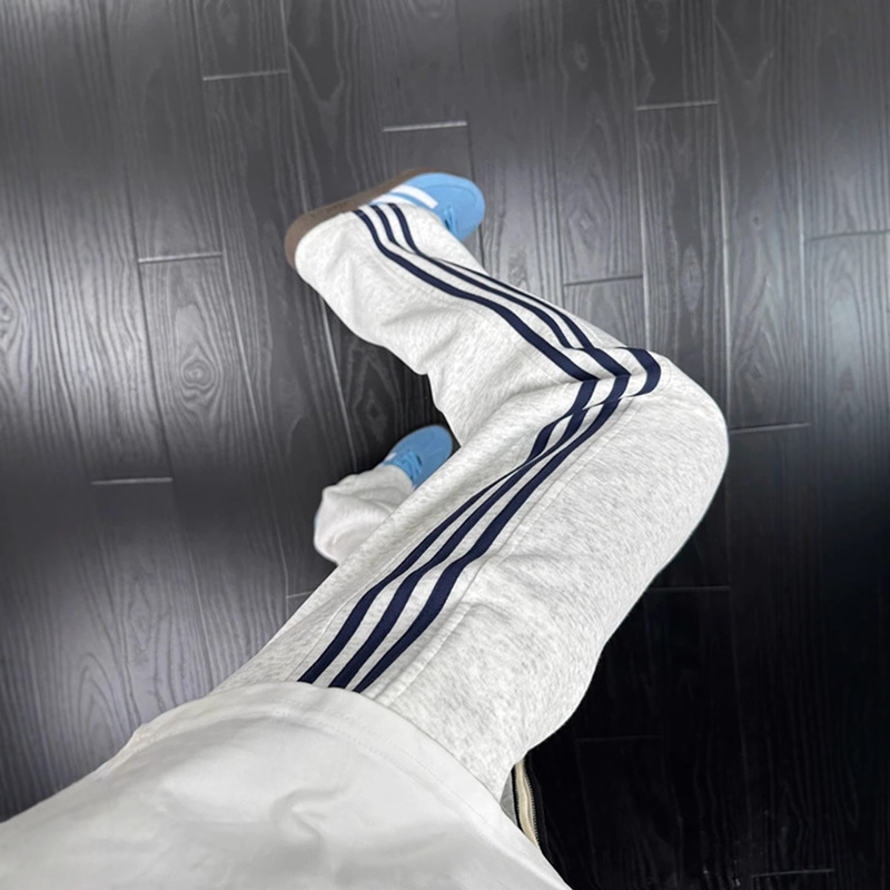 Cleanfit Striped Sports Sweatpants Men's Autumn American Trendy High Street Straight-Leg Running Fitness Long Pants