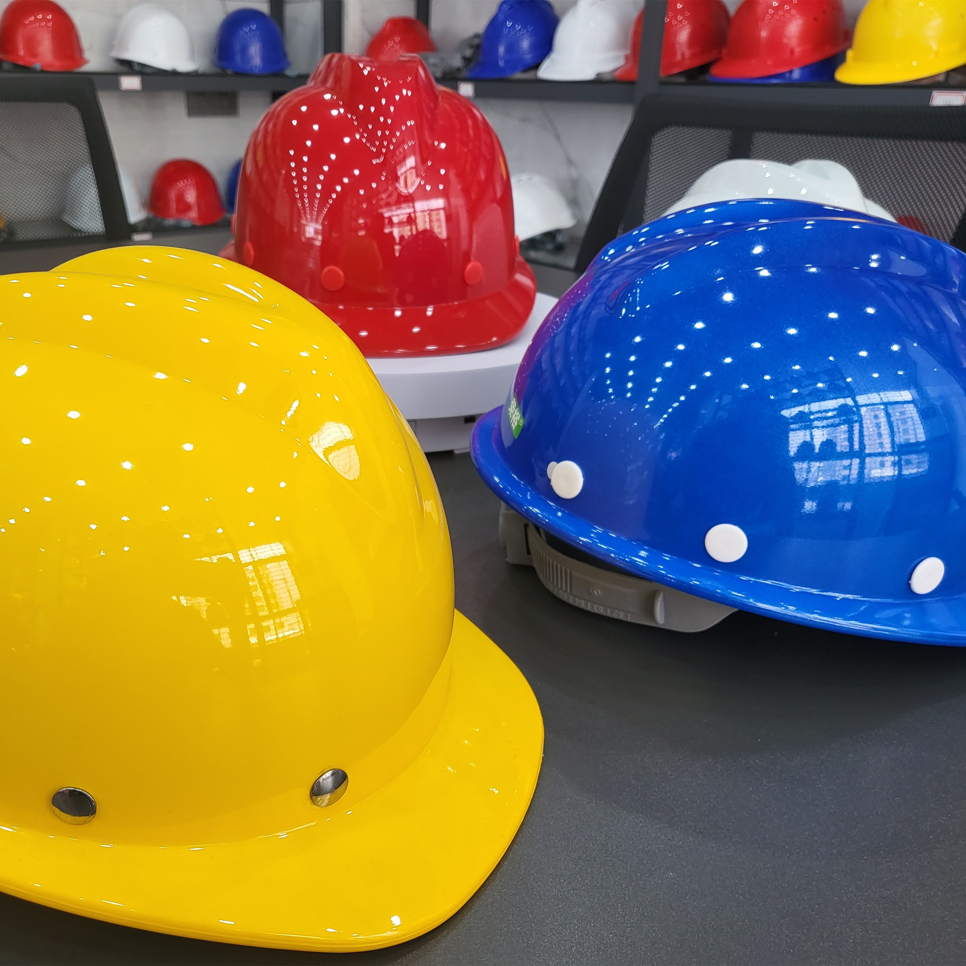 safety hat customized Glass V- abs National standard factory OME OEM Anti smashing leader Sunscreen construction site Helmet Printing