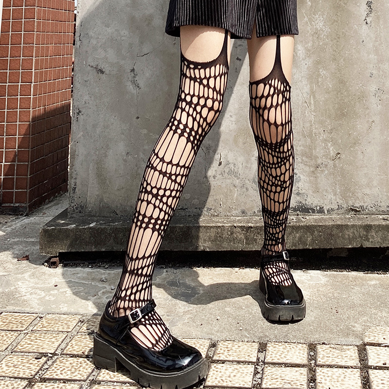 Gothic Bat Pattern Stockings