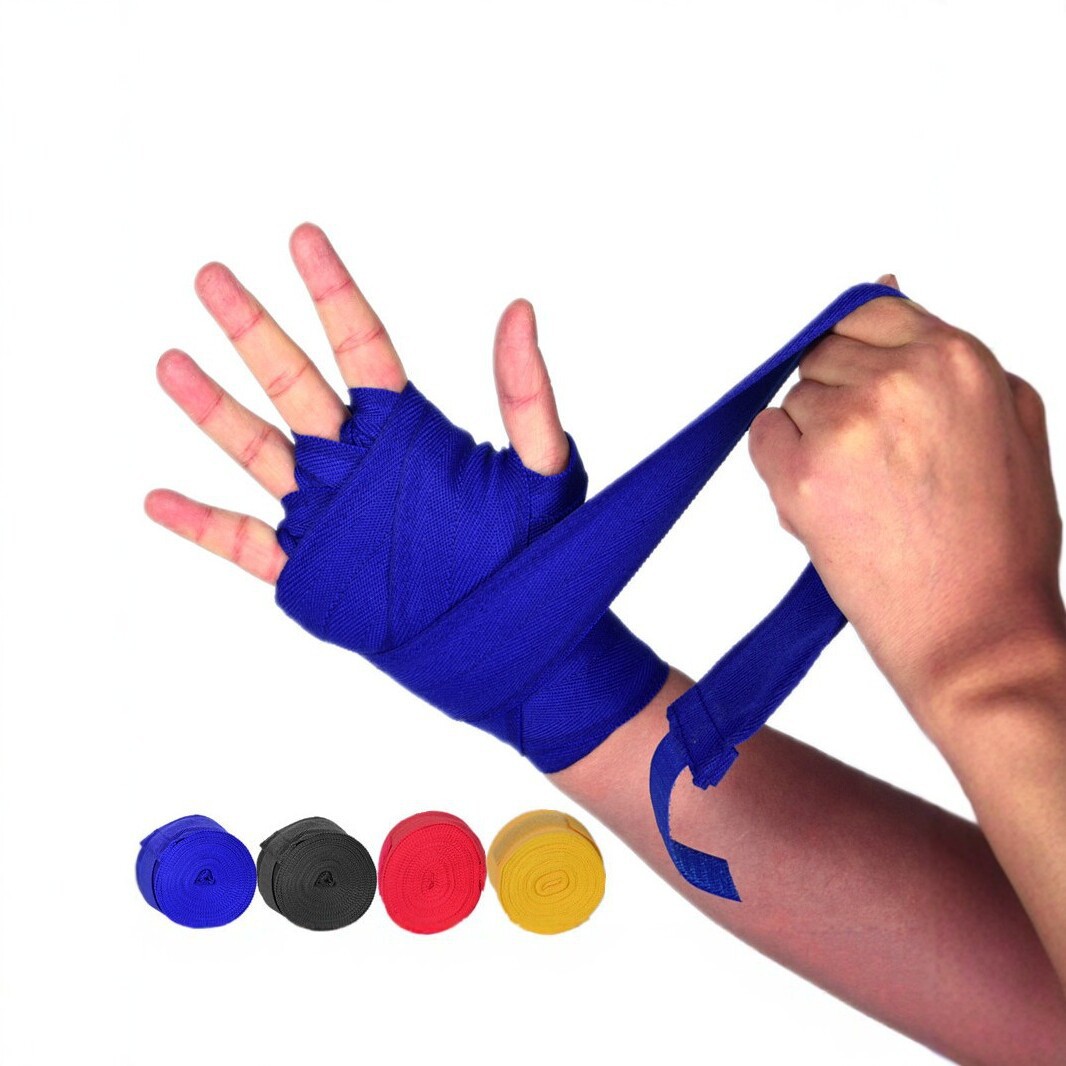 Competition 5m Boxing Bandage Sports Hand Wraps Cotton Wrist Guards Non-Slip Breathable Sanda Fighting Bandage Gloves