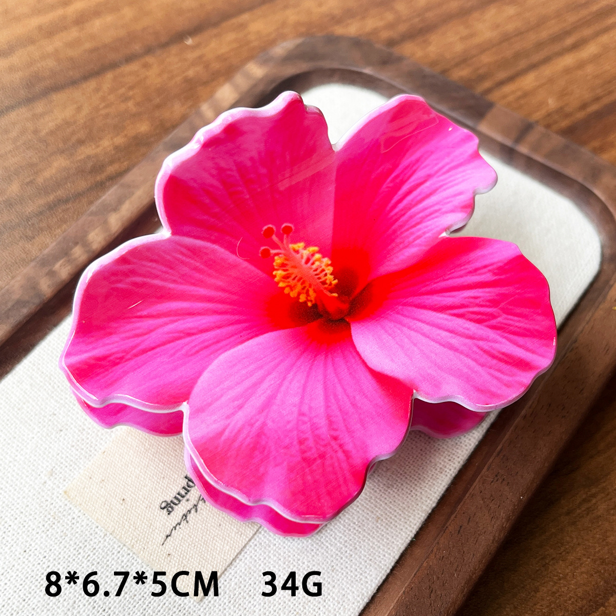 Ácido acético imitación de 10 cm nuevo imitación Fusarium flores clip de pelo vacaciones de turismo de playa fotos flores creativas DIY