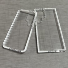 适用Samsung S24双色手机壳 S24 Ultra双色三合一TPU TPE PC材质