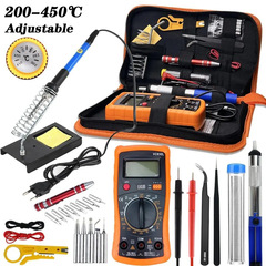 内熱60Wキットセット家庭用溶接修理恒温温調可能電気はんだごてマルチメーターセットクロスボーダー