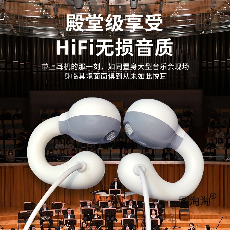 不入耳有线耳机高音质数字耳机typec台式电脑圆孔通用超长加长线|undefined