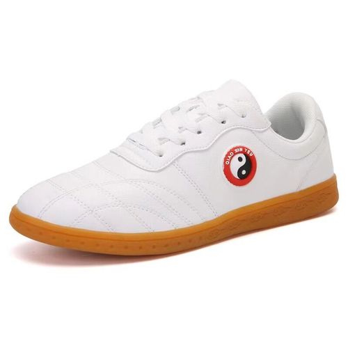 Chenjiagou Tai Chi Women's Soft Leather Cowhide Sole Martial Arts Training Shoes Men's Breathable Tai Chi Practice Shoes Sports Shoes