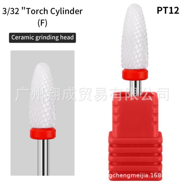 Manicura ordinaria Cabeza de pulido de cerámica Descargador de armadura Taladro de piel muerta Taladro de pulido de uñas Accesorios de amoladora eléctrica Cabeza de herramienta