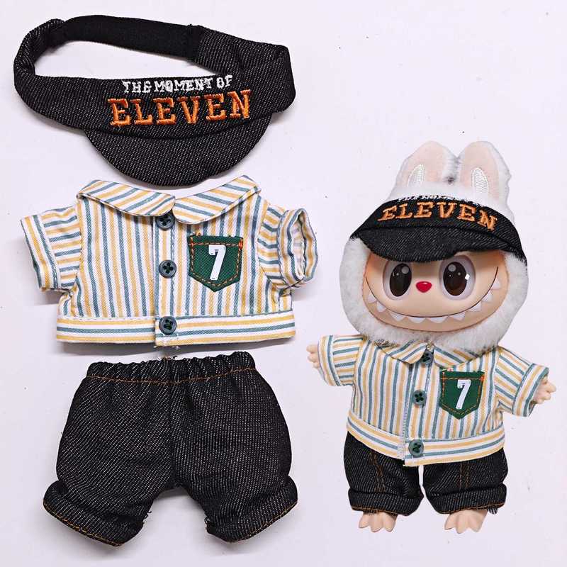 仅娃衣】拉布布娃衣711店员服装labubu一二三代替换着装17cm玩偶|undefined