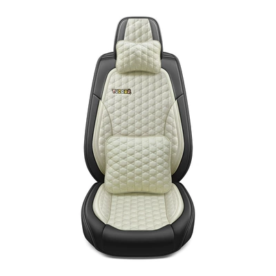 All Seasons, Five-Seater Seat Cover, Cross-Border – Universal seat cover - ivory-white-standard-edition