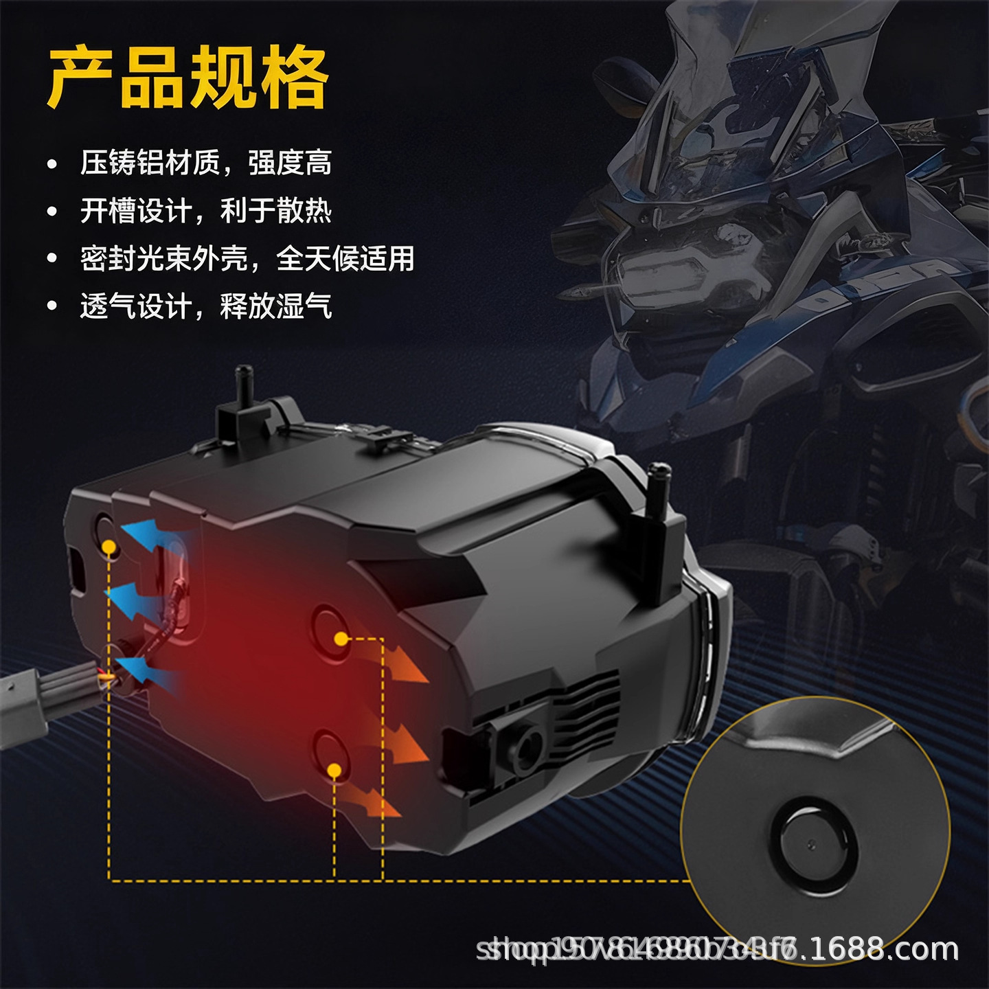 Suitable for BMW motorcycle modified headlights BMW R1200 R1200GS 2014-2019 LED headlights