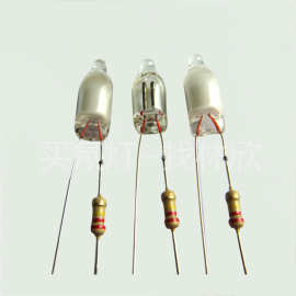氖灯带电阻410/513/613/616氖泡灯220V  110V电焊铜扣铆接氖灯工