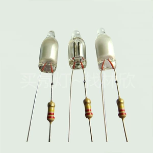 [氖灯带电阻410/513/613/616氖泡灯220V  110V电焊铜扣铆接氖灯工]