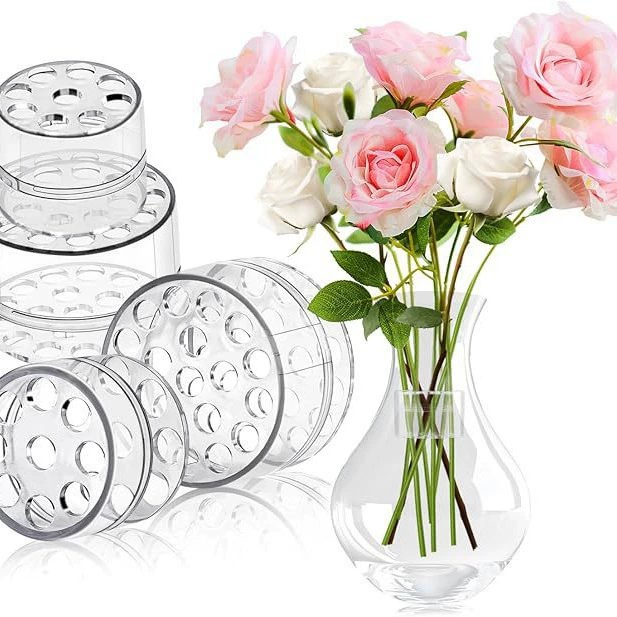 Трансграничный взрыв Spiral Ikebana Stem Holder Цветочная композиция ABS материал спиральная цветочная композиция подставка
