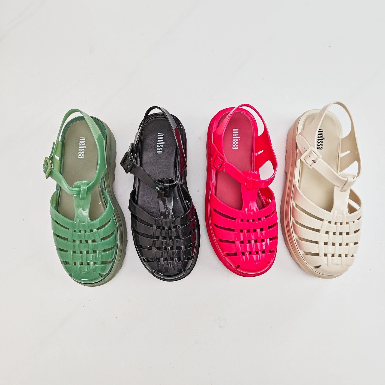 Мелисса Фосс с толстым дном плетеные римские сандалии