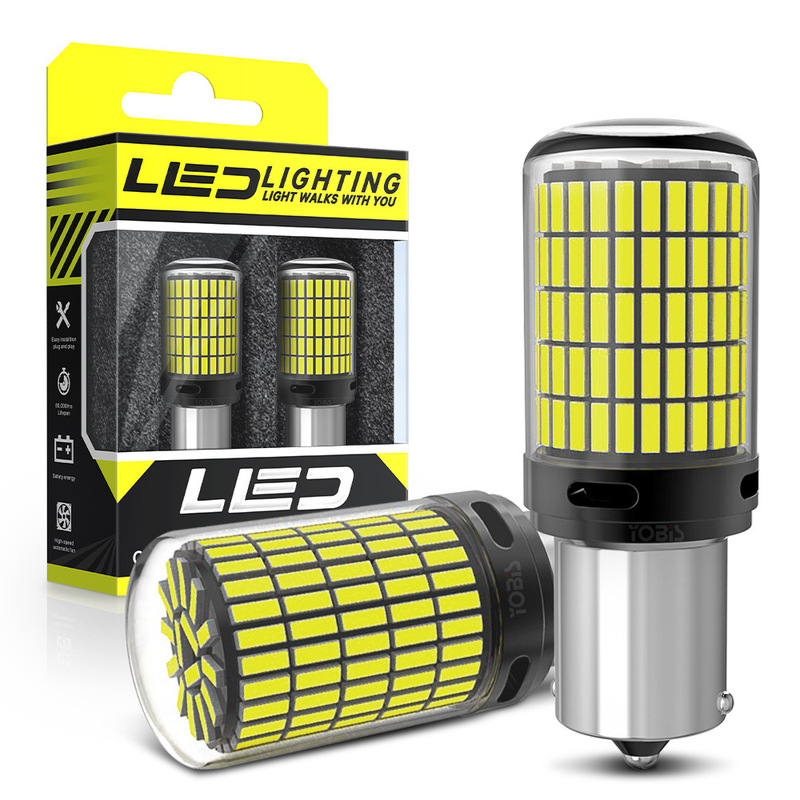 Yobis cross-border new car led turn signal decoding 1156-4014-150smd car T20 brake light